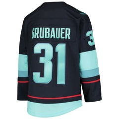 Philipp Grubauer Seattle Kraken Youth Home Premier Player Jersey - Deep Sea Blue | NHL on sale