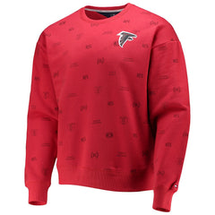 Atlanta Falcons Tommy Hilfiger Reid Graphic Pullover Sweatshirt - Red - NFL