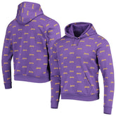 Los Angeles Lakers The Wild Collective Unisex Allover Logo Pullover Hoodie Purple