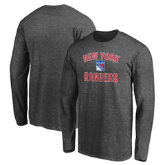 New York Rangers Victory Arch Long Sleeve T-Shirt - Charcoal | NHL Lifestyle