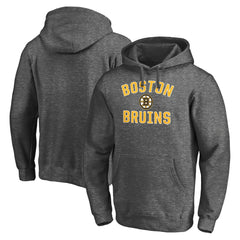 Boston Bruins Victory Arch Team Fitted Pullover Hoodie - Charcoal | NHL Lifestyle