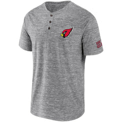 Arizona Cardinals NFL x Darius Rucker Collection Slub Henley T-Shirt - Heathered Gray - Fanatics