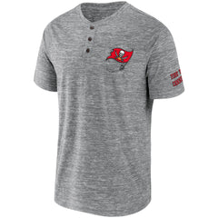 Tampa Bay Buccaneers NFL x Darius Rucker Collection Slub Henley T-Shirt - Heathered Gray - Fanatics