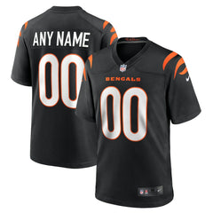 Cincinnati Bengals Game Custom Jersey - Black - Nike