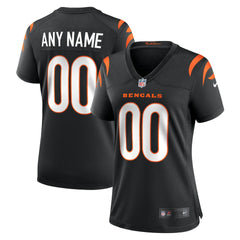 Cincinnati Bengals Women's Game Custom Jersey - Black - Nike