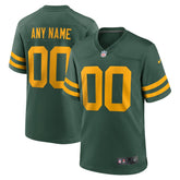 Green Bay Packers Alternate Custom Jersey - Green - Nike