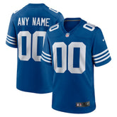 Indianapolis Colts Alternate Custom Jersey - Royal - Nike