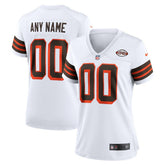 Cleveland Browns Women's 1946 Collection Alternate Custom Jersey - White - Nike
