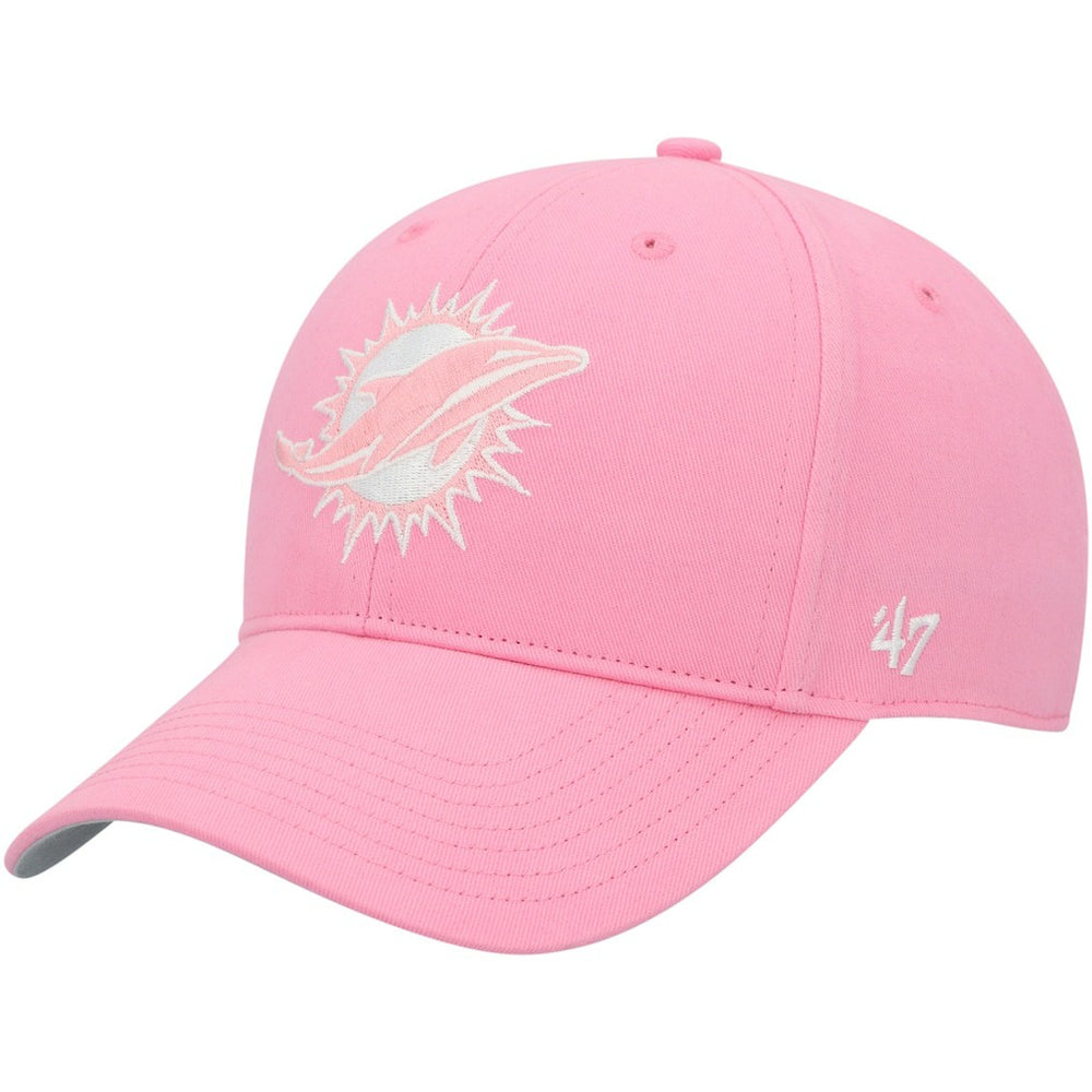 Miami Dolphins '47 Girls Youth Rose MVP Adjustable Hat - Pink - 47 brand