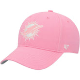 Miami Dolphins '47 Girls Youth Rose MVP Adjustable Hat - Pink - 47 brand