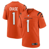 Ja'Marr Chase Cincinnati Bengals Alternate Game Jersey - Orange - Nike