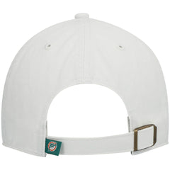 Miami Dolphins '47 Clean Up Adjustable Hat - White - 47 brand