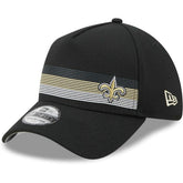 New Orleans Saints New Era Flawless Stripe 39THIRTY Flex Hat - Black - NFL
