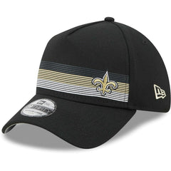 New Orleans Saints New Era Flawless Stripe 39THIRTY Flex Hat - Black - NFL