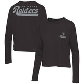 Las Vegas Raiders Junk Food Women's Pocket Thermal Long Sleeve T-Shirt - Black - NFL