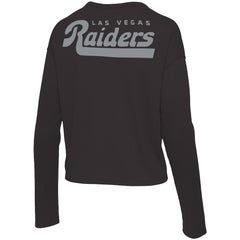 Las Vegas Raiders Junk Food Women's Pocket Thermal Long Sleeve T-Shirt - Black - NFL