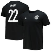 Adidas - Serge Gnabry Bayern Munich Amplifier Name & Number T-Shirt - Black