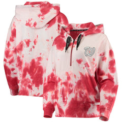 Washington Nationals DKNY Sport Women's Dakota Tie-Dye Half-Zip Hoodie Online