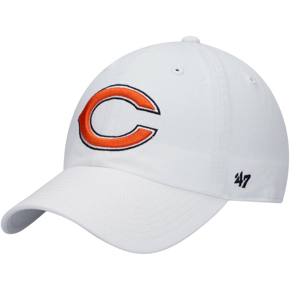 Chicago Bears '47 Logo Clean Up Adjustable Hat - White - 47 brand