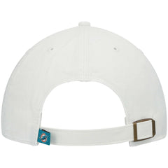 Miami Dolphins '47 Clean Up Adjustable Hat - White - 47 brand