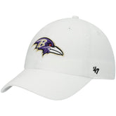 Baltimore Ravens '47 Clean Up Adjustable Hat - White - 47 brand