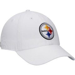 Pittsburgh Steelers '47 Logo Clean Up Adjustable Hat - White - 47 brand