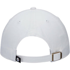 Pittsburgh Steelers '47 Clean Up Adjustable Hat - White - 47 brand