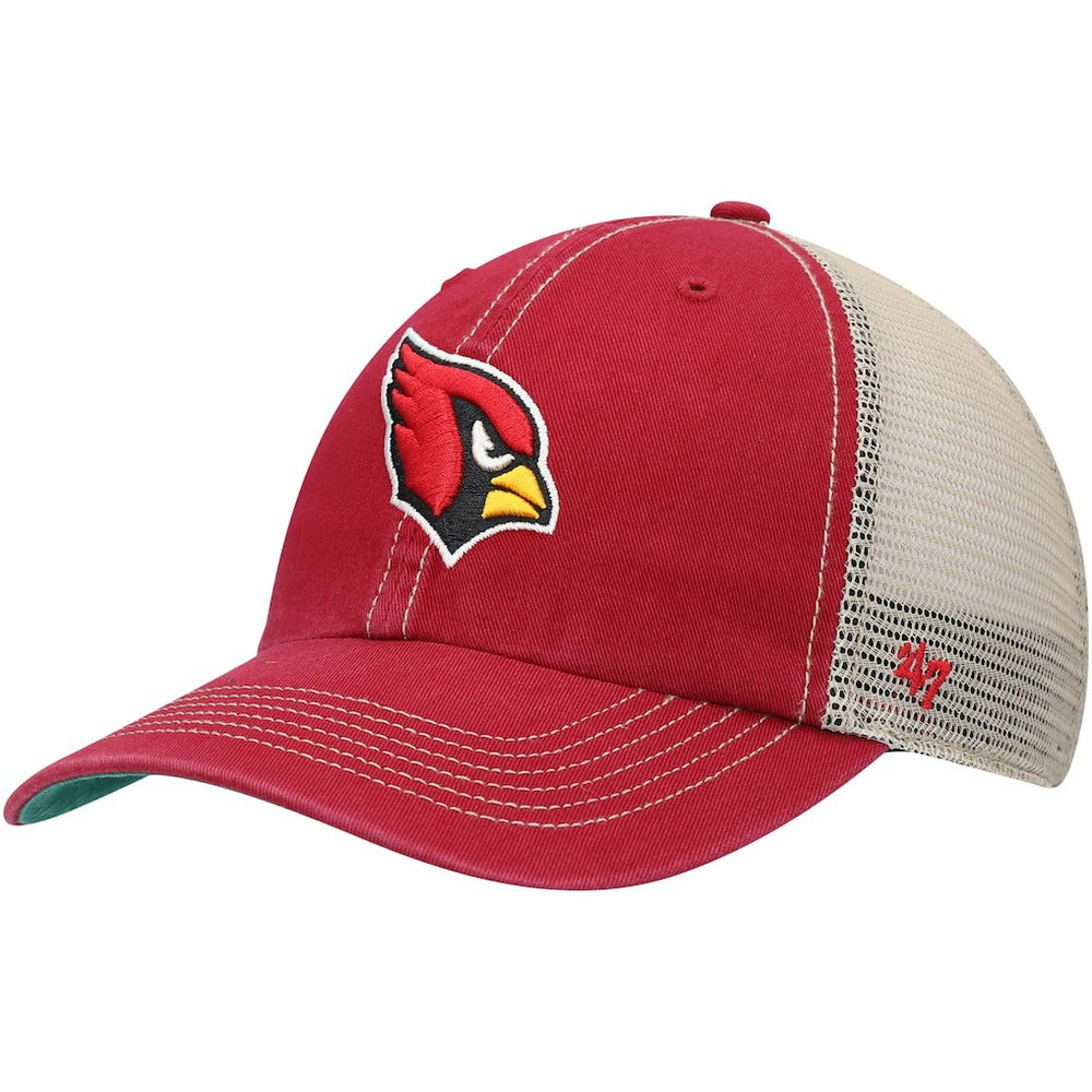 Arizona Cardinals '47 Trawler Trucker Clean Up Snapback Hat - Cardinal/Natural - 47 brand