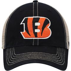 Cincinnati Bengals '47 Trawler Trucker Clean Up Snapback Hat - Black/Natural - 47 brand