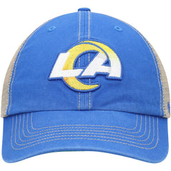 Los Angeles Rams '47 LA Trawler Trucker Clean Up Snapback Hat - Royal/Natural - 47 brand
