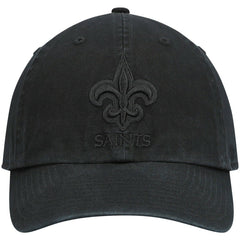 New Orleans Saints '47 Team Tonal Clean Up Adjustable Hat - Black - 47 brand