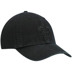 New Orleans Saints '47 Team Tonal Clean Up Adjustable Hat - Black - 47 brand