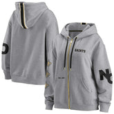 New Orleans Saints WEAR by Erin Andrews Women's Full-Zip Hoodie - Gray - NFL