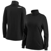 New Orleans Saints WEAR by Erin Andrews Women's Long Sleeve Tri-Blend Turtleneck T-Shirt - Black - NFL