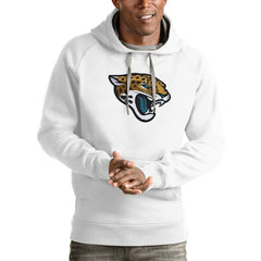 Jacksonville Jaguars Antigua Victory Pullover Hoodie - White - NFL