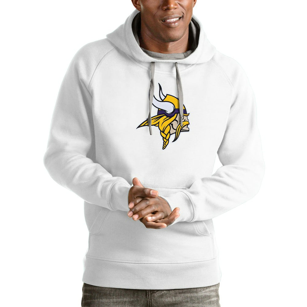 Minnesota Vikings Antigua Victory Pullover Hoodie - White - NFL