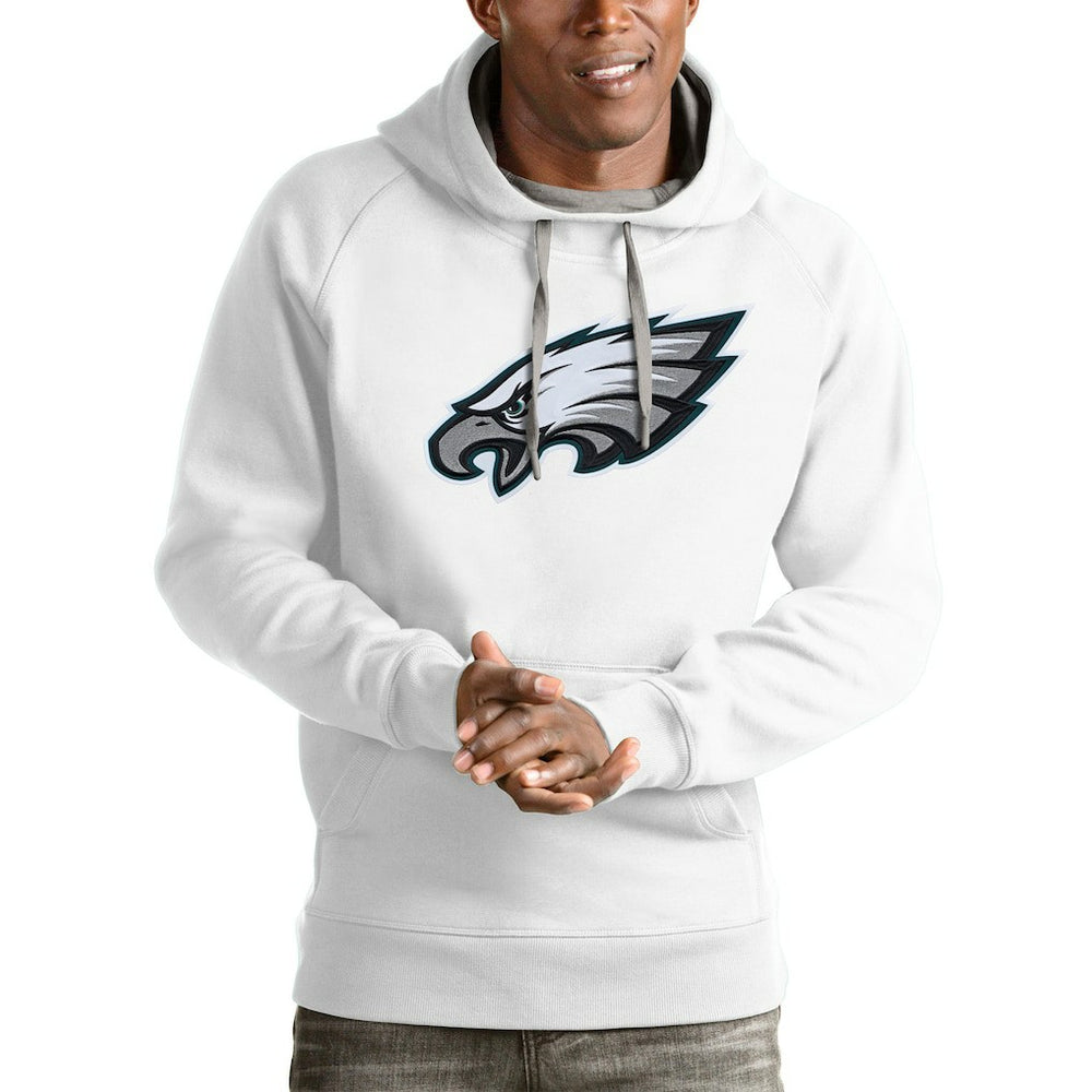 Philadelphia Eagles Antigua Victory Pullover Hoodie - White - NFL