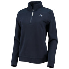 Dallas Cowboys Vineyard Vines Women's Shep Shirt Quarter-Zip Sweatshirt - Navy - NFL