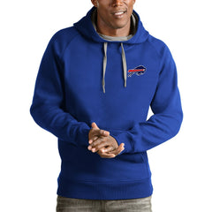 Buffalo Bills Antigua Logo Victory Pullover Hoodie - Royal - NFL
