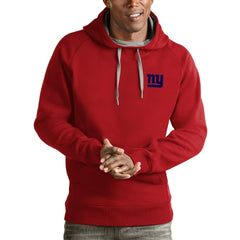 New York Giants Antigua Logo Victory Pullover Hoodie - Red - NFL