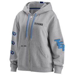 Tennessee Titans WEAR by Erin Andrews Women's Full-Zip Hoodie - Gray - NFL