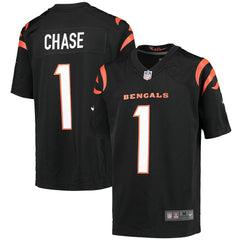 Ja'Marr Chase Cincinnati Bengals Youth Game Jersey - Black - Nike