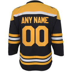 Boston Bruins Youth Home Replica Custom Jersey - Black | NHL discount