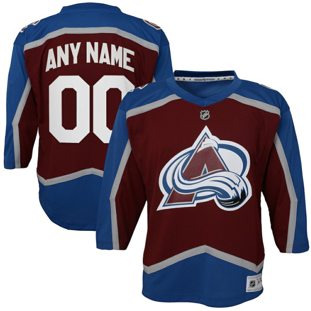 Colorado Avalanche Youth Home Custom Replica Jersey - Burgundy | NHL near me