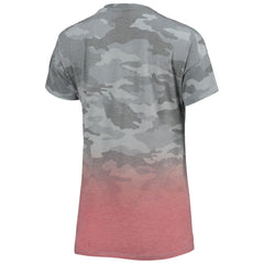 Tampa Bay Buccaneers Juniors Beth Camo Dip-Dye T-Shirt - Gray/Red - NFL
