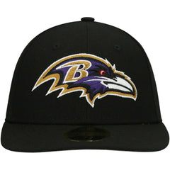 Baltimore Ravens New Era Omaha Low Profile 59FIFTY Fitted Hat - Black - NFL