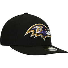 Baltimore Ravens New Era Omaha Low Profile 59FIFTY Fitted Hat - Black - NFL