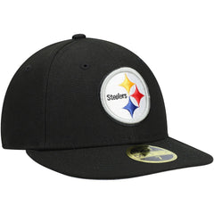 Pittsburgh Steelers New Era Omaha Low Profile 59FIFTY Fitted Hat - Black - NFL