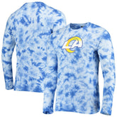 Los Angeles Rams New Era Tie-Dye Long Sleeve T-Shirt - Royal - NFL