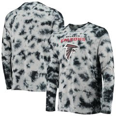 Atlanta Falcons New Era Tie-Dye Long Sleeve T-Shirt - Black - NFL